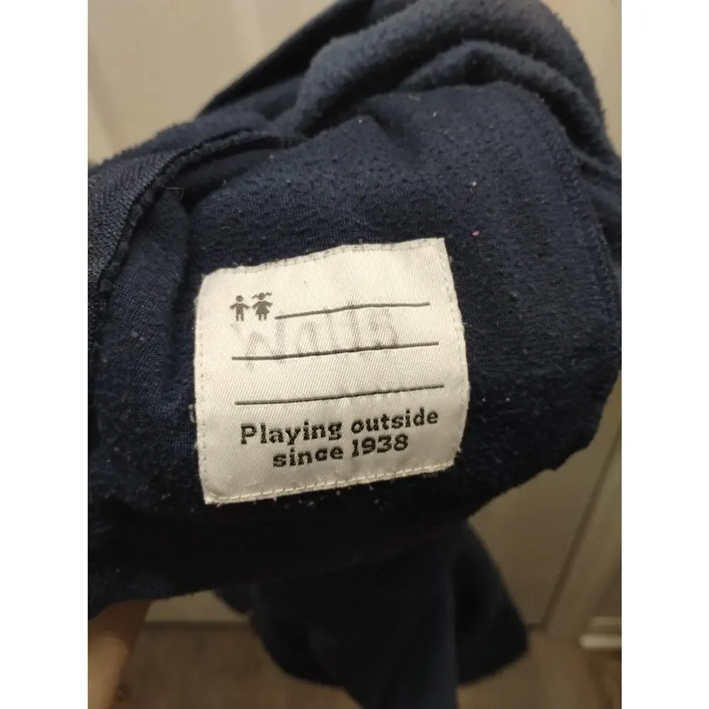 Columbia Kids' Size Medium (10-12) Navy Blue Full Zip-Up Mock Neck Fleece Jacket